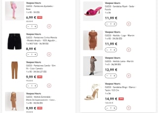 Liquidación hasta 90% + 10€ EXTRA descuento marca Guess precios de locura