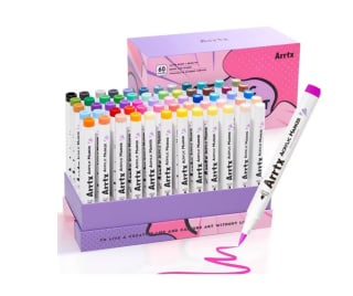 Arrtx rotuladores de pintura 60 colores acrílicos punta de pincel DIY por 42,99€