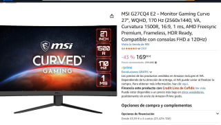 MSI G27CQ4 E2 - Monitor Gaming Curvo 27", por