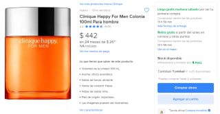 Clinique Happy For Men Colonia 100ml en $442 | Mercado Libre