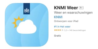 Officiële KNMI App voor IOS en Android gratis