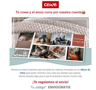 Tenemos envío gratis en Cewe