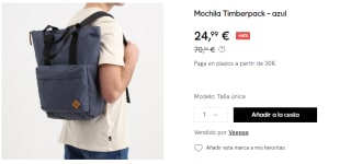 Mochila Timberpack Heritage de 23L por 24.99€