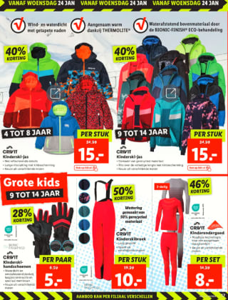 Wintersport artikelen sale bij de Lidl tot 50% korting