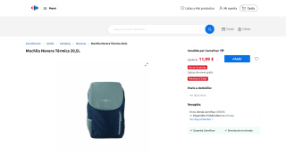 Mochila Nevera Térmica por 19,99€