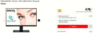BenQ GW2475H monitor voor €79 bij de MediaMarkt