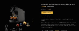 L'OR BARISTA SUBLIME koffiemachine met 150 capsules voor €64,55 bij L'OR Espresso in België