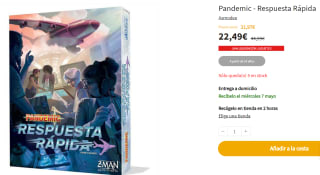 Juego de mesa Pandemic - Respuesta Rápida por 22.49€