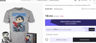 Pack Superman: Funko Pop Special Edition + Camiseta por solo 10.99€