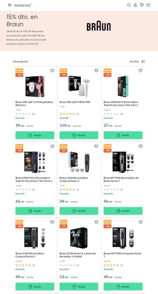 -15% de Descuento en Braun desde Dosfarma.