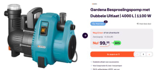 GARDENA 1732-20 Besproeiingspomp 4000/5 voor €99,95 bij ibood