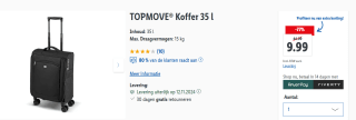 TOPMOVE® Koffer 35 l voor €9,99 in de Lidl webshop