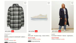 20% extra korting op de sale tot 60% bij Zalando