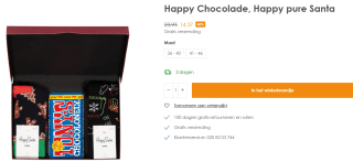 "Happy Chocolade" Happy Socks giftset voor €14,37 bij Hemdvoorhem