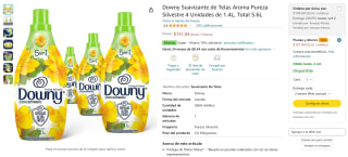 Downy Suavizante Pureza Silvestre 5.6L por $131 en Amazon