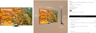 Samsung TV QLED 189 cm 75" Samsung TQ75Q80DATXXC UHD 4K + reembolso 50€ por 1.199€