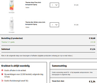 1+1 gratis op Therme bij Kruidvat