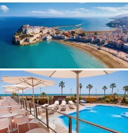 Estancia de 4 días Peñíscola junto al mar, pens. completa y Spa para dos desde 77€