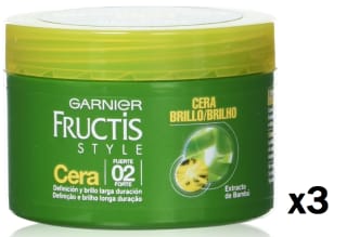 3 Botes de Garnier Fructis Style Cera Definición y Brillo - 75 ml por 6.84€