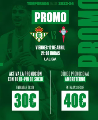 Entradas desde 30€ Real Betis - Celta de Vigo