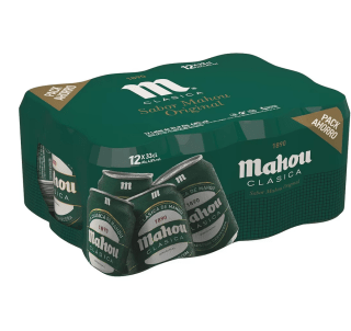 36 Latas de Cerveza Mahou Clásica x 16,56€ promoción 3x2