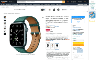 Honor Watch 5 pantalla AMOLED por 99,90€