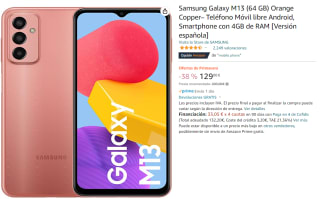 Movil Samsung Galaxy M13 4GB+64 GB Version Española por 129€