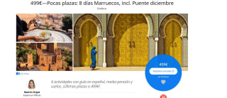 Viaje organizado 8 días Marruecos, incl. Puente diciembredesde 499€ pxp