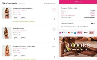 3 halen 2 betalen op alle sale van Hunkemöller