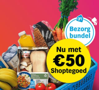 AH Bezorgbundel voor 107,88 euro met 50 euro tegoed