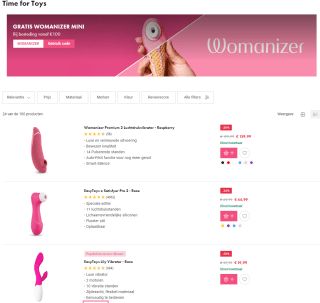 Gratis Womanizer Mini bij je bestelling via EasyToys