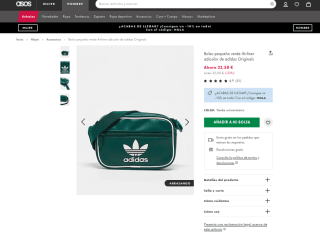 Bolso pequeño verde Airliner adicolor de adidas Originals por 22,50€