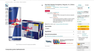 Bebida Red Bull Energética Regular 8 x 250ml por 6,84€