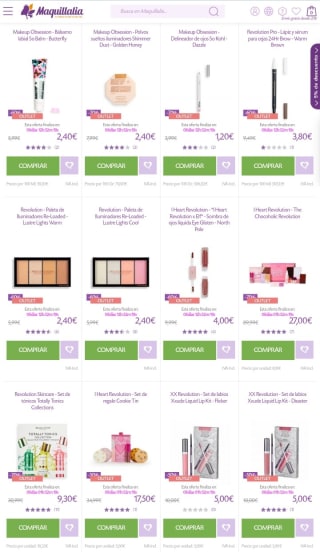 Hasta -80% en Outlet Maquillalia.