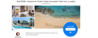 Escapada 8 dias Verano en Creta: hotel renovado Todo Incl. y vuelos desde 929€