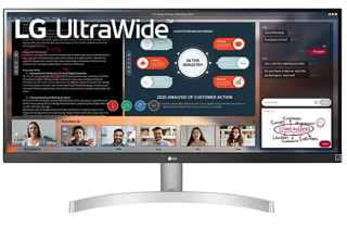 LG 29WN600-W – Monitor de 29” QHD (2560x1080, IPS LED, HDMIx2, Display Port, altura y rotación ajustable, 5ms, 75Hz) Negro por 176€