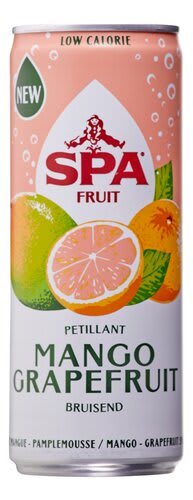 Spa Fruit Mango-Grapefruit of Lemon-Cactus voor €0,42 vanaf 8 blikjes bij Colruyt