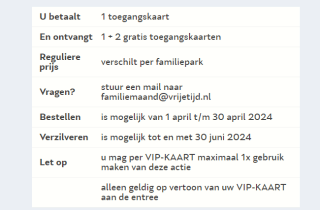 1+2 gratis op toegangskaarten familie-uitjes bij meespelen vriendenloterij