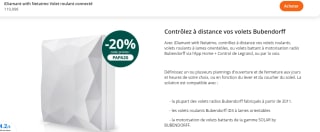 Interrupteur connecté Netatmo IDiamant à 119,99€