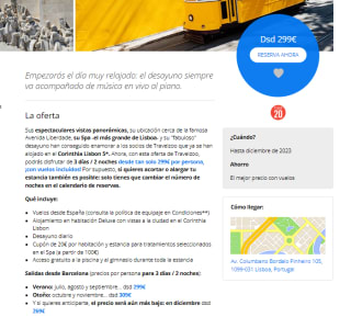 Escapada a lisboa con vuelos incluidos desde 299€ pxp