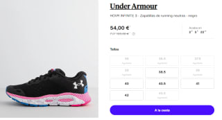 Zapatillas de Mujer Under Armour Hovr Infinite 3 por 54€