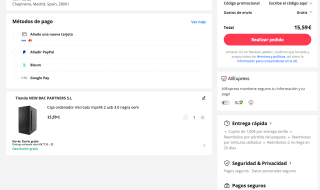 Caja ordenador microatx MPC45 2 usb 3.0 negra oem por solo 15,59€