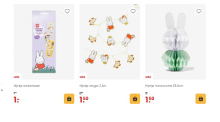 Diverse Nijntje artikelen vanaf €1 bij de Hema
