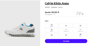 Zapatillas Calvin Klein Jeans por 38€
