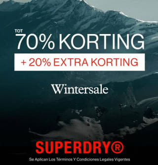 70% + 20% extra korting op de sale van Superdry