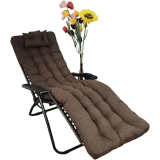 Cojín Tumbona Reclinable REINO MANSIDI con Almohada Reposacabeza y Relleno de Fibra Hueca Por 13,50€