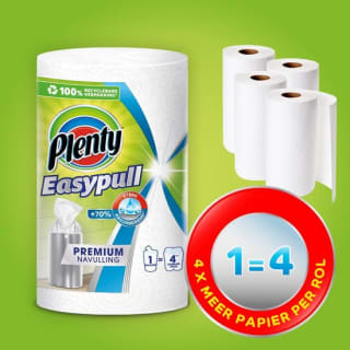 6 Plenty Easypull Premium Navulrollen voor €15,44 bij Bol.com