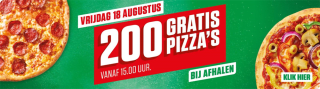Gratis Pizza bij New York Pizza op 18 augustus
