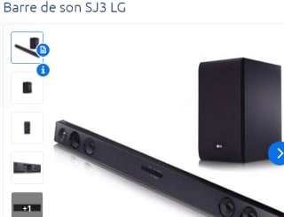 Barre de son LG avec Caisson sans fil à 199€