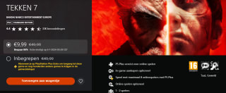 Tekken 7 PS4 & PS5 voor €9,99 in de PlayStation Store